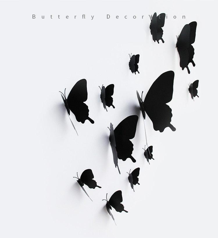 12Pcs/set 3D black Pteris Butterfly Wall Sticker Magnet Stickers - Woodland Gatherer Woodland Gatherer | Australian Online Gift Store | Gifts & Treasures | Special Occasions & Everyday Fun | Whimsical Treats | Costumes | Jewellery | Fashion | Crafting DIY | Stationery | Boho Festival Fashion | Home Decor & Fittings     Afterpay Available Paypal Available Humm Available Worldwide Shipping Available