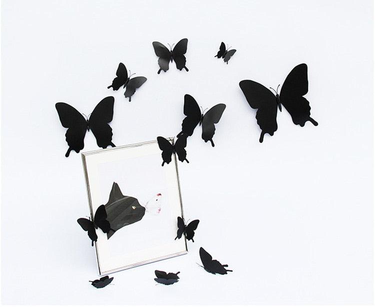 12Pcs/set 3D black Pteris Butterfly Wall Sticker Magnet Stickers - Woodland Gatherer Woodland Gatherer | Australian Online Gift Store | Gifts & Treasures | Special Occasions & Everyday Fun | Whimsical Treats | Costumes | Jewellery | Fashion | Crafting DIY | Stationery | Boho Festival Fashion | Home Decor & Fittings     Afterpay Available Paypal Available Humm Available Worldwide Shipping Available