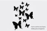 12Pcs/set 3D black Pteris Butterfly Wall Sticker Magnet Stickers - Woodland Gatherer Woodland Gatherer | Australian Online Gift Store | Gifts & Treasures | Special Occasions & Everyday Fun | Whimsical Treats | Costumes | Jewellery | Fashion | Crafting DIY | Stationery | Boho Festival Fashion | Home Decor & Fittings     Afterpay Available Paypal Available Humm Available Worldwide Shipping Available