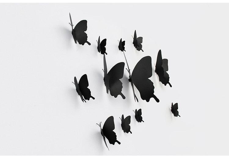 12Pcs/set 3D black Pteris Butterfly Wall Sticker Magnet Stickers - Woodland Gatherer Woodland Gatherer | Australian Online Gift Store | Gifts & Treasures | Special Occasions & Everyday Fun | Whimsical Treats | Costumes | Jewellery | Fashion | Crafting DIY | Stationery | Boho Festival Fashion | Home Decor & Fittings     Afterpay Available Paypal Available Humm Available Worldwide Shipping Available