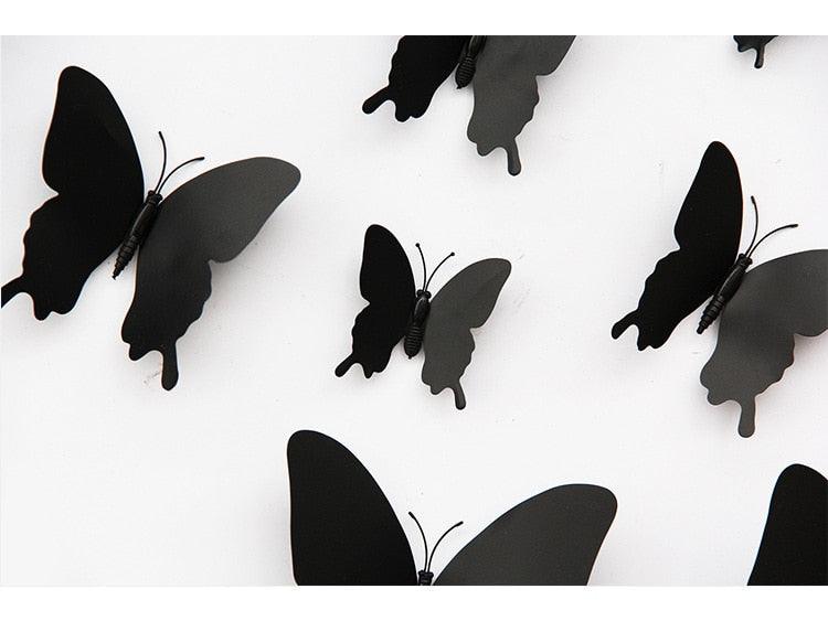 12Pcs/set 3D black Pteris Butterfly Wall Sticker Magnet Stickers - Woodland Gatherer Woodland Gatherer | Australian Online Gift Store | Gifts & Treasures | Special Occasions & Everyday Fun | Whimsical Treats | Costumes | Jewellery | Fashion | Crafting DIY | Stationery | Boho Festival Fashion | Home Decor & Fittings     Afterpay Available Paypal Available Humm Available Worldwide Shipping Available
