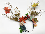 Autumn Leaves Dryad Antler Headpiece