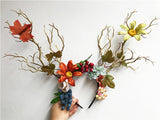 Autumn Leaves Dryad Antler Headpiece