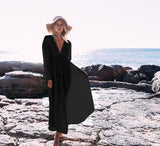 Long Sleeve Vintage Lace Beach Cover Up