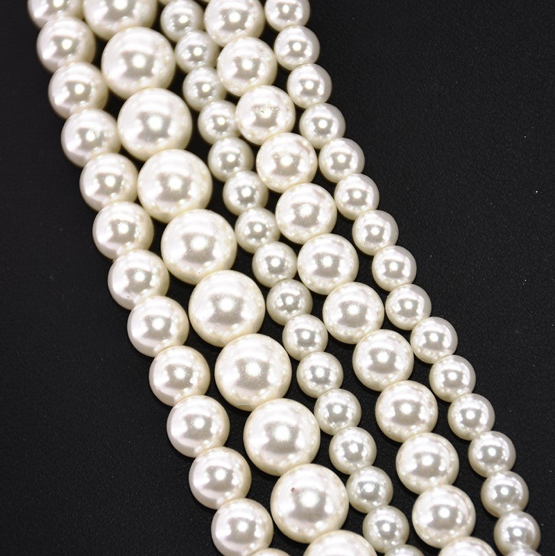 Gatsby Lux Multi Layered Imitation Pearl and Crystal Statement Necklace