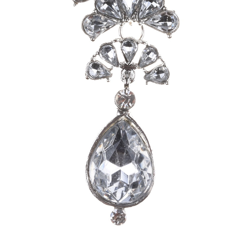 Gatsby Lux Multi Layered Imitation Pearl and Crystal Statement Necklace