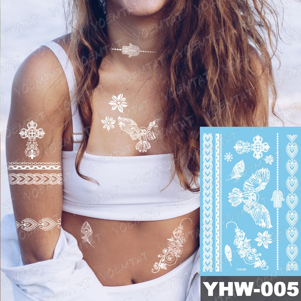 White Mandala Tattoos
