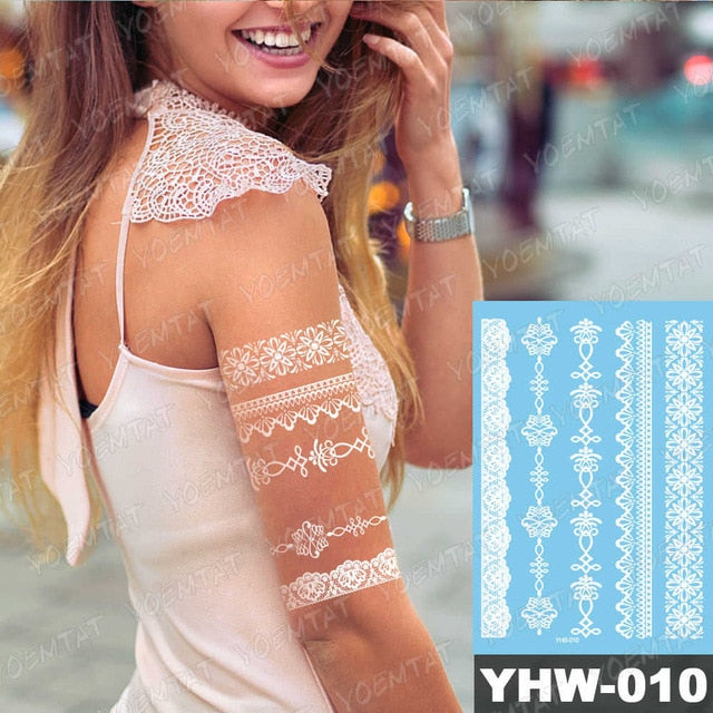 White Mandala Tattoos