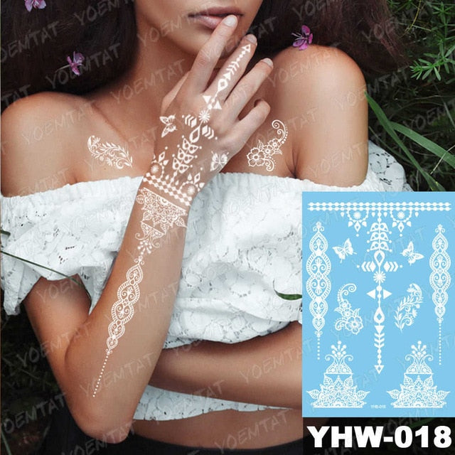 White Mandala Tattoos