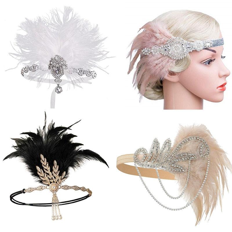 1920s Flapper Headband Great Gatsby Headpiece - Woodland Gatherer Woodland Gatherer | Australian Online Gift Store | Gifts & Treasures | Special Occasions & Everyday Fun | Whimsical Treats | Costumes | Jewellery | Fashion | Crafting DIY | Stationery | Boho Festival Fashion | Home Decor & Fittings     Afterpay Available Paypal Available Humm Available Worldwide Shipping Available
