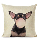 Bubblegum Animal Friends Linen Cushion Covers