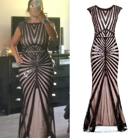 1920s Flapper Long Gown Beaded Sequin Great Gatsby Formal Party Dress (Black, Pink, Green, Silver) - Woodland Gatherer Woodland Gatherer | Australian Online Gift Store | Gifts & Treasures | Special Occasions & Everyday Fun | Whimsical Treats | Costumes | Jewellery | Fashion | Crafting DIY | Stationery | Boho Festival Fashion | Home Decor & Fittings     Afterpay Available Paypal Available Humm Available Worldwide Shipping Available