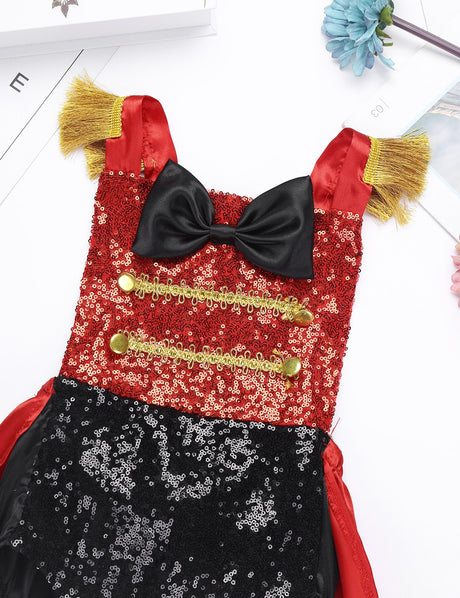 Baby Girl Greatest Ringmaster Vintage Circus Sequinned Costume