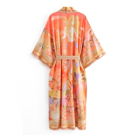 Mermaid Coral's Kimono