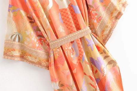 Mermaid Coral's Kimono