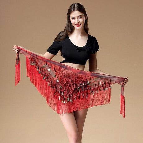 Gypsy Life Belly Dancing Fringed Hip Scarf
