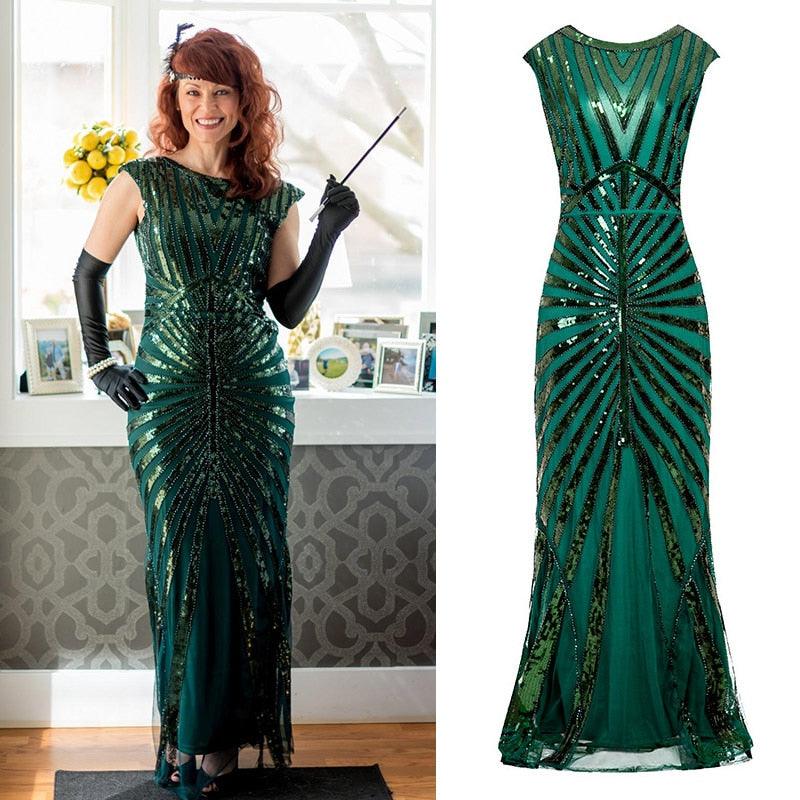 1920s Flapper Long Gown Beaded Sequin Great Gatsby Formal Party Dress (Black, Pink, Green, Silver) - Woodland Gatherer Woodland Gatherer | Australian Online Gift Store | Gifts & Treasures | Special Occasions & Everyday Fun | Whimsical Treats | Costumes | Jewellery | Fashion | Crafting DIY | Stationery | Boho Festival Fashion | Home Decor & Fittings     Afterpay Available Paypal Available Humm Available Worldwide Shipping Available