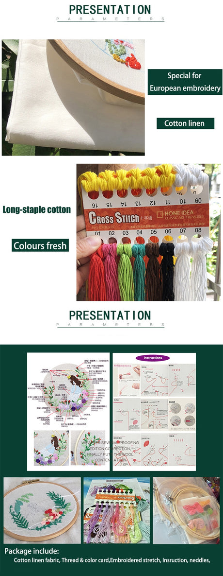 Wattle Embroidery DIY Craft Kit
