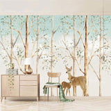 Elk Deer Forest Wall Murals Wallpaper