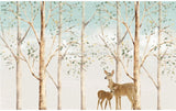 Elk Deer Forest Wall Murals Wallpaper