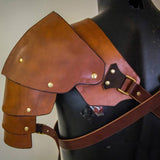 Medieval Steampunk Leather Battle Shoulder Armour