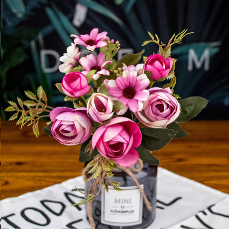 Autumn Tea Rose Silk Flowers Gerberas & Daisies Artificial Flowers