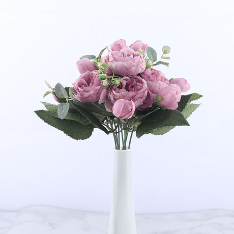 All The Colours Peonies Silk Artificial Flowers