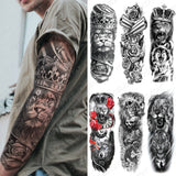 Lion King - Large Arm Sleeve Temporary Tattoo