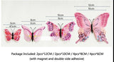 12 Double Layer Butterfly Wall Sticker Magnets - Woodland Gatherer