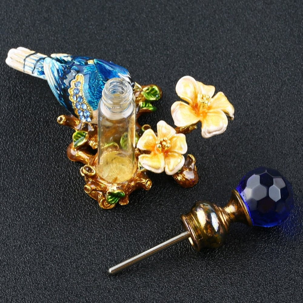 Blue Bird Woodland Potions Bottle