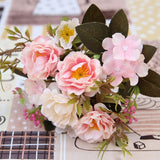 Vintage Silk Peony Bouquet Artificial Flowers