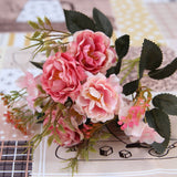 Vintage Silk Peony Bouquet Artificial Flowers