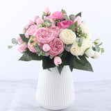 All The Colours Peonies Silk Artificial Flowers