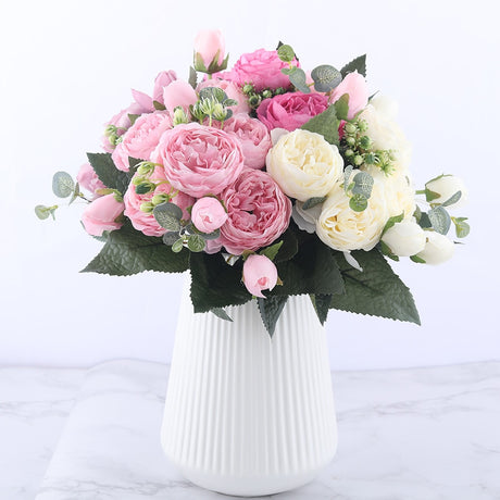 All The Colours Peonies Silk Artificial Flowers