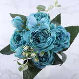 All The Colours Peonies Silk Artificial Flowers