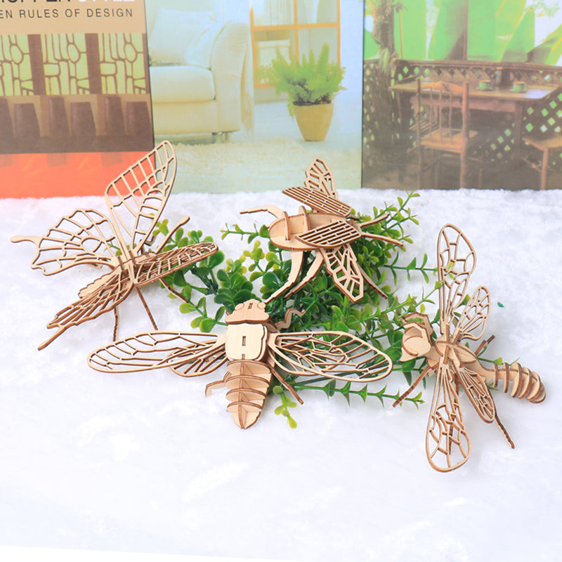 Insects DIY 3D Model Kit Wooden Puzzles