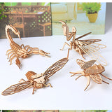 Insects DIY 3D Model Kit Wooden Puzzles
