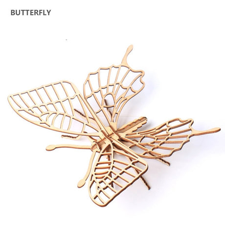 Insects DIY 3D Model Kit Wooden Puzzles