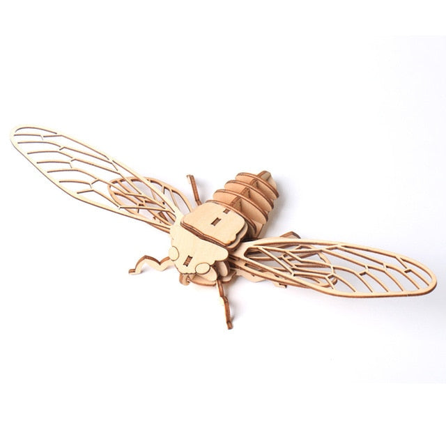 Insects DIY 3D Model Kit Wooden Puzzles