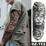 Lion King - Large Arm Sleeve Temporary Tattoo