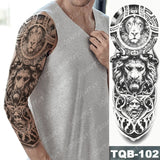 Lion King - Large Arm Sleeve Temporary Tattoo