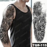 Lion King - Large Arm Sleeve Temporary Tattoo