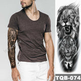 Lion King - Large Arm Sleeve Temporary Tattoo