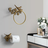 Woodland Birdy Bathroom Accessories Bird Towel Ring, Toilet Roll Holder and Towel Bar