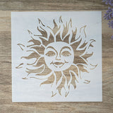 Smiling Sun Stencil 13 cm DIY Layering Stencil