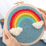 DIY Embroidery Kit Punch Needle Cross Stitch for Beginner DIY Craft Kits