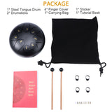 6 Inch Steel Tongue Drum Set Percussion Musical Instrument