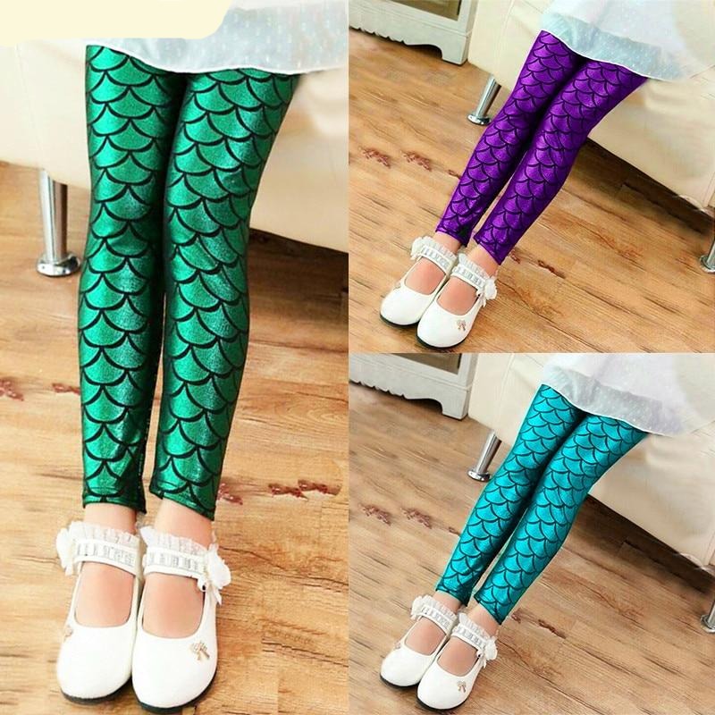 Girls Mermaid Leggings or Boys Dragon Scale Pants