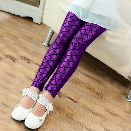 Girls Mermaid Leggings or Boys Dragon Scale Pants