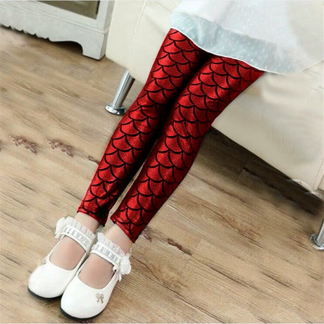 Girls Mermaid Leggings or Boys Dragon Scale Pants